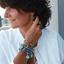 LIBÉLULA DE ESMERALDA. Pendientes colgantes con libélula