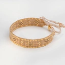 Bransoletka z opalenizowanych paciorków Miyuki z rombami. PIASKI TABERNAS