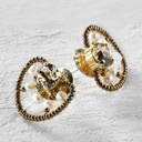 Moje małe wachlarze. Kolczyki wkrętki