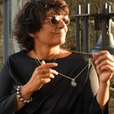 Bransoletka ze szklanych pereł Majorka w kolorze mokka. MOCNA KAWA