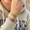 Pięciorzędowa bransoletka z paciorków Miyuki. CASTILLO 