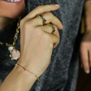 Wisiorek łańcuch z barokowym różowym sercem. RÓŻ I JUŻ