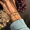 Bransoletka z paciorków Miyuki i czarnego onyksu. PARYSKA PRZYGODA