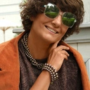 Naszyjnik ze szklanych pereł Majorka w kolorze mokka. KAWA Z CZEKOLADĄ