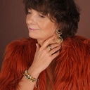 Pozłacane wiszące kolczyki koła zdobione kryształkami. PODWÓJNE SZCZĘŚCIE