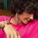 Sztywna pozłacana bransoletka w kształcie ośmiokąta. MIĘDZY SŁOWAMI