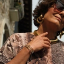 Pozłacany naszyjnik typu choker na łańcuszku tubogas. ITALO DISCO