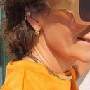 Kolczyki koła, o nieregularnej strukturze.ŚWIETNY NASTRÓJ