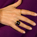 K – Kosmitka. Delikatny pierścionek z literką K