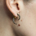 Dwustronne kolczyki-kolce z migotliwymi kryształkami. LUBIĘ MAŁE