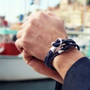 Bransoletka z plecionki, z zapięciem na węzeł płaski. AHOJ PRZYGODO!