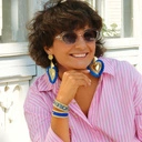 Wąska bransoletka tkana z paciorków Miyuki z dekorem. COTE D'AZUR