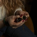 Złoty naszyjnik z łańcuszka z zawieszką szkatułką. MEDALION DLA MNIE