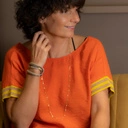 Bransoletka imitująca skórę węża z kryształkami. TAK JAK LUBIĘ