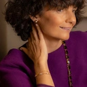 Bransoletka z łańcuszka z ważką, perłami i kryształkami. OGRODY TIVOLI