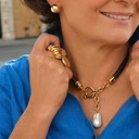 Posrebrzany i pozłacany pierścionek z cyrkoniami. SPIRALA MYŚLI