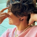 Podwójny naszyjnik z pozłacanych ogniw i pereł. ZAWSZE RAZEM