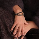 Trzykolorowa bransoletka z łańcuchów typu kostka. DO WYBORU