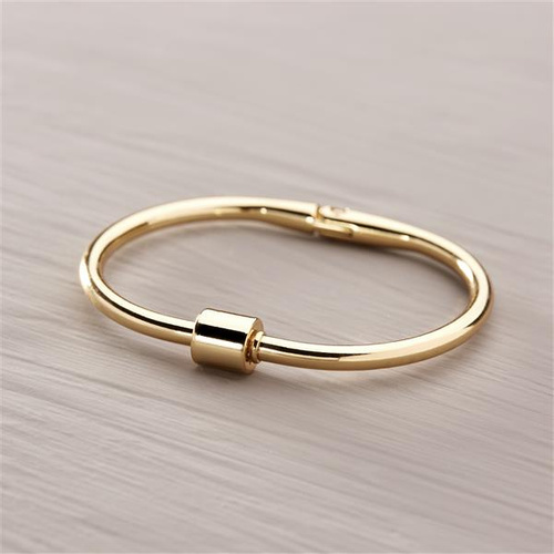 ME ENCANTA MANHATTAN. Pulsera rígida sobredorada