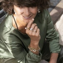 Lekka bransoletka ze złotych i srebrnych ogniw.  RÓŻNE OBLICZA