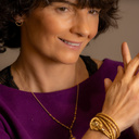 Etosha. Kolczyki wkrętki z zielonymi kryształkami