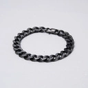 Męska bransoletka z grubego łańcucha typu pancerka. STALOWA PIĘŚĆ