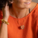 Gruba bransoleta z nietypowego, płaskiego łańcucha. MARZĘ O PODRÓŻACH