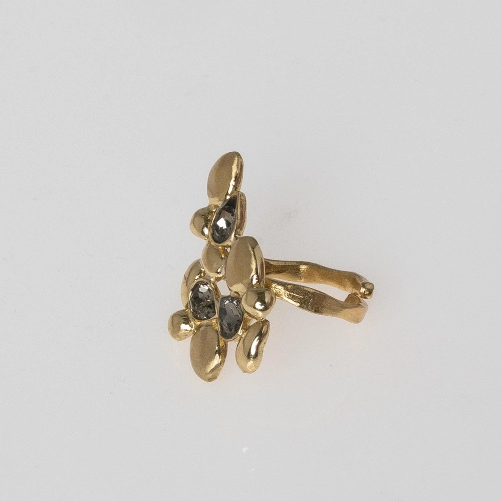 Regulowany ierścionek z kryształkami Black Diamond. WYSPY PRAGNIEŃ