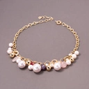 Naszyjnik ze szklanymi perłami Majorka w różnych odcieniach. MARZY MI SIĘ