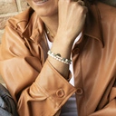 Bransoletka z pereł, kamieni księżycowych i turkusów. ALE LUKSUS