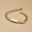 Pozłacana bransoletka męska na złotym łańcuchu. MIAMI VICE