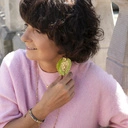 Naszyjnik z łańcuszka ozdobiony cyrkoniami. LEKKI