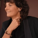 Pozłacany pierścionek z koralików z kryształem. DOBRY VIBE