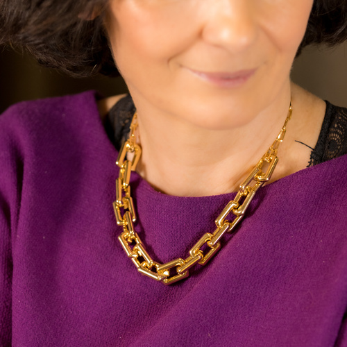 TE AMO. Collar de cadena