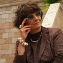 Naszyjnik ze szklanych pereł Majorka w kolorze szampana. SUBTELNA POŚWIATA