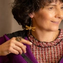 Kolczyki wiszące z ważkami i czarnymi kryształkami. TO JEST ENERGIA