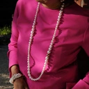 Pięciorzędowa bransoletka ze szklanych pereł Majorka. SPLECIONE UCZUCIA