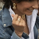 Prosty choker łańcuchowy, kostka w wersji złoconej. TO ROZUMIEM