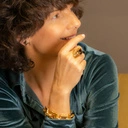 Złota bransoletka łańcuch na magnes,styl nowoczesny. AMERICAN DREAM