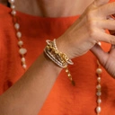 Biała skórzana bransoletka. POZYTYWNIE, GDY PATRZĘ W NIEBO