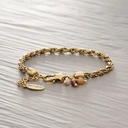 Bransoletka łańcuch o gęstym splocie i z gwiazdką. DOBRZE MI