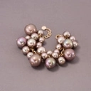 Bransoletka ze szklanymi perłami w kolorze mokka. MOKKA CAFE