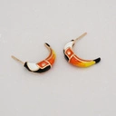 Wiszące kolczyki sztyfty w formie kolorowego tukana. TROPIKALNY FLIRT