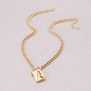 Złoty naszyjnik z łańcuszka z zawieszką kopertą. SŁODKI LIŚCIK