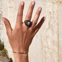 Pozłacana bransoletka z trójkątnym krysztakiem. SŁOŃCE W ZENICIE