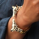 Emaliowana bransoletka z dwiema głowami żyraf. TWOJA PERSPEKTYWA