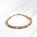 Naszyjnik-choker z kryształkami w wielu kolorach. DOSTRZEGAM POZYTYWY