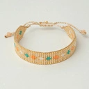 Wąska bransoletka ręcznie tkana z paciorków Miyuki. PASEO MARITIMO