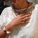 Sztywny pozłacany naszyjnik z głowami żyraf z cyrkoniami. DŁUUUGA SZYJA