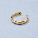 Otwarta pozłacana obrączka w kolorze Vintage Gold. PLUS MINUS